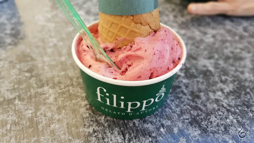 pote de sorvete da Filippo, uma das sorveterias de Santiago do Chile