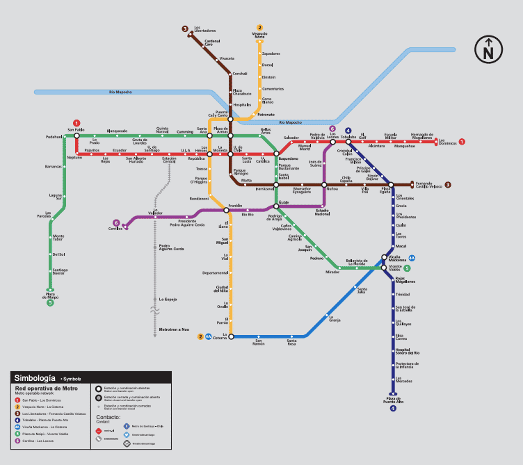 Motivos para visitar o Chile: 7 razões para conhecer paisagens e cultura únicas 4 Metro Santiago.png