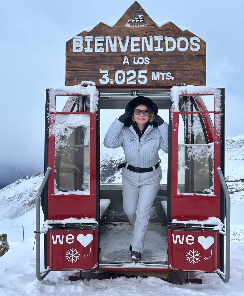 As roupas de neve no Chile, fazem toda a diferença, mesmo em setembro.