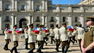 Palácio La Moneda com Troca de Guarda 2026